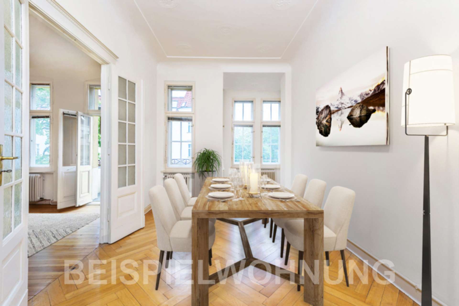 Esszimmer Möblierungs-Visualsieung